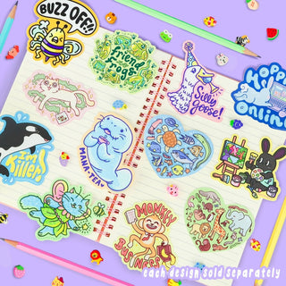 Turtle's Soup - Ocean Animal Heart - Klistremerke - COLORPOP