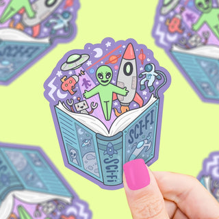 Turtle's Soup - Sci - Fi Book Club - Klistremerke - COLORPOP