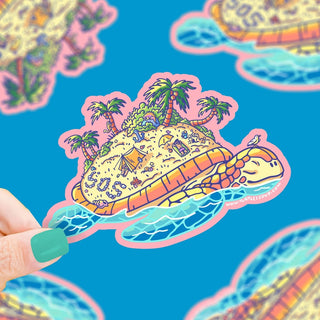 Turtle's Soup - Sea Turtle Island - Klistremerke - COLORPOP