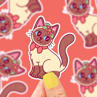 Turtle's Soup - Siamese Cat - Klistremerke - COLORPOP
