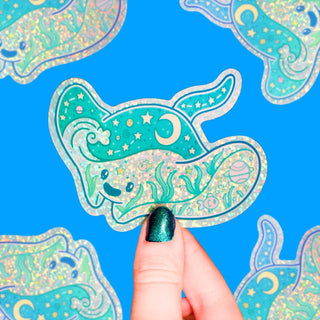 Turtle's Soup - Stingray - Klistremerke (Glitter) - COLORPOP