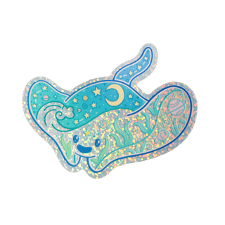 Turtle's Soup - Stingray - Klistremerke (Glitter) - COLORPOP