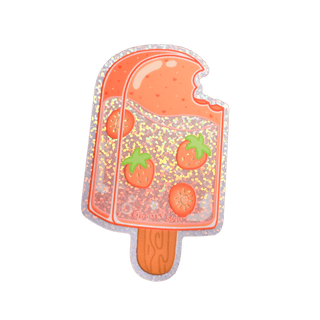 Turtle's Soup - Strawberry Ice Pop - Klistremerke (Glitter) - COLORPOP