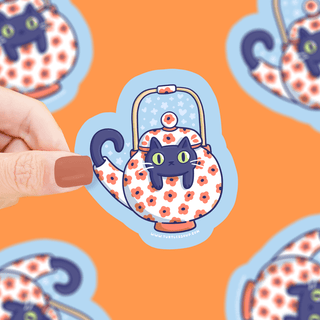 Turtle's Soup - Teapot Kitty - Klistremerke - COLORPOP