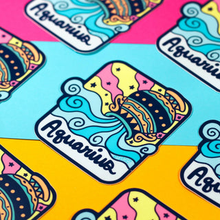 Turtle's Soup - Zodiac Aquarius - Klistremerke - COLORPOP