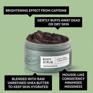 UpCircle - UpCircle Body Scrub – Skrubb med kaffe, sitrongress og sheasmør (220ml) - COLORPOP