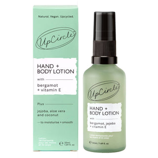 UpCircle - UpCircle Hand + Body Lotion – Hånd - og kroppslotion med bergamott og vitamin E (reisestørrelse 50ml) - COLORPOP