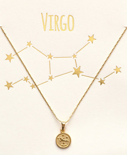 Tiny Zodiac Medallion - Virgo