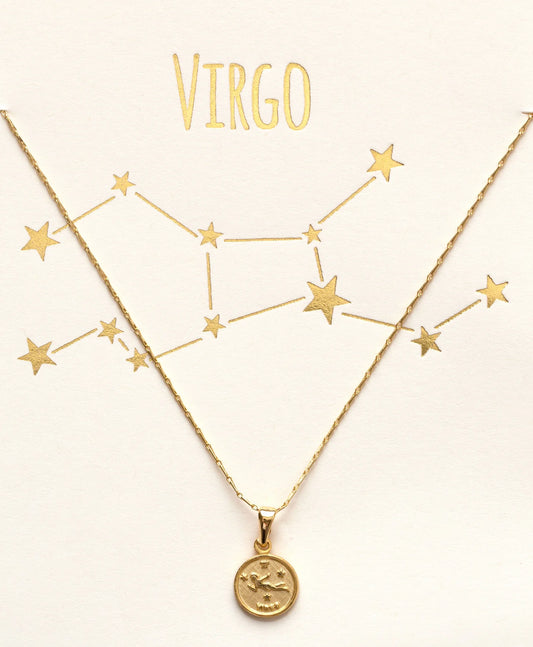 Tiny Zodiac Medallion - Virgo