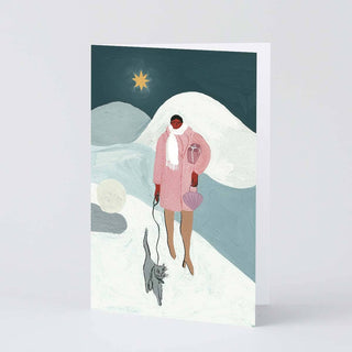 Wrap - Cat walk on a Christmas Night - Kort - COLORPOP