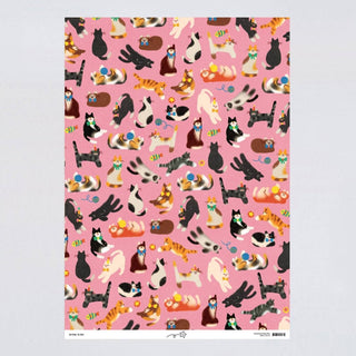 Wrap - CATS gavepapir - 3 store ark - COLORPOP