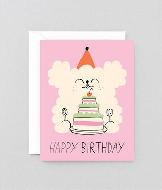 Wrap - Fluffy Bursdagskake - Kort - COLORPOP