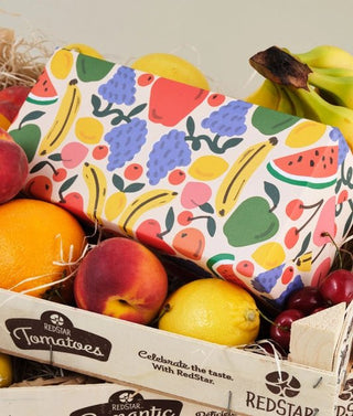 Wrap - Fruit Cocktail Gavepapir - 3 store ark - COLORPOP