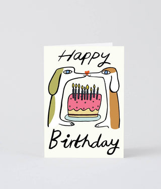 Wrap - Happy Birthday Dogs - Kort - COLORPOP
