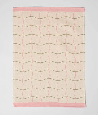 Wrap - Wave Grid Natural - Kjøkkenhåndkle - COLORPOP