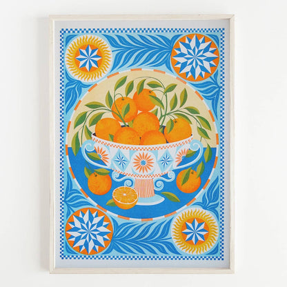Orange Bowl - A3 Risograph Print