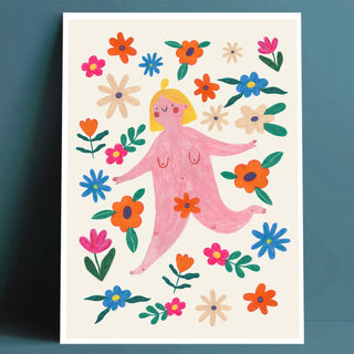 Daria Solak Illustrations - FLOWER POWER Giclee Print A4 - COLORPOP