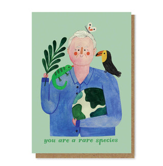 Daria Solak Illustrations - SIR DAVID ATTENBOROUGH Kort - COLORPOP