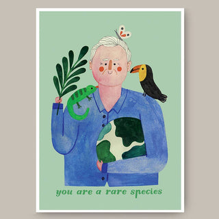 SIR DAVID A4 print