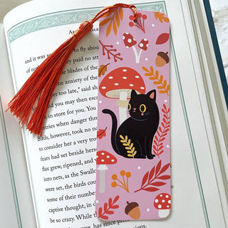 Autumn Vibes Black Cat Bokmerke