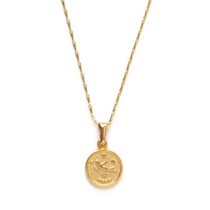 Tiny Zodiac Medallion - Virgo