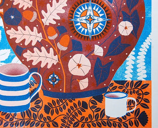 Printer Johnson - Cider Jug - A4 Risograph Print - COLORPOP
