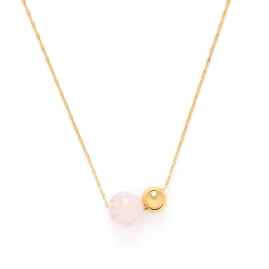 Gemstone Orbit Halssmykke - Rosekvarts