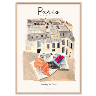 Laura - Morning in Paris 30 x 40 cm Innrammet