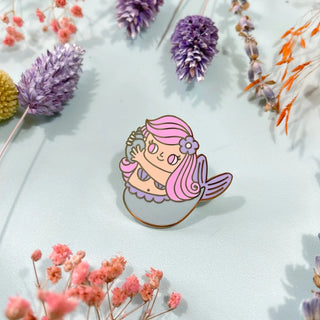 Fox & Fauna - Mermaid Shellphone Emalje Pins - COLORPOP