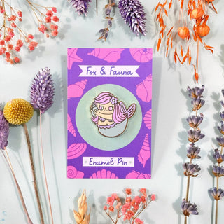 Fox & Fauna - Mermaid Shellphone Emalje Pins - COLORPOP
