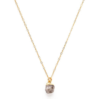 Raw Cut Gemstone Halskjede - Herkimer Diamond