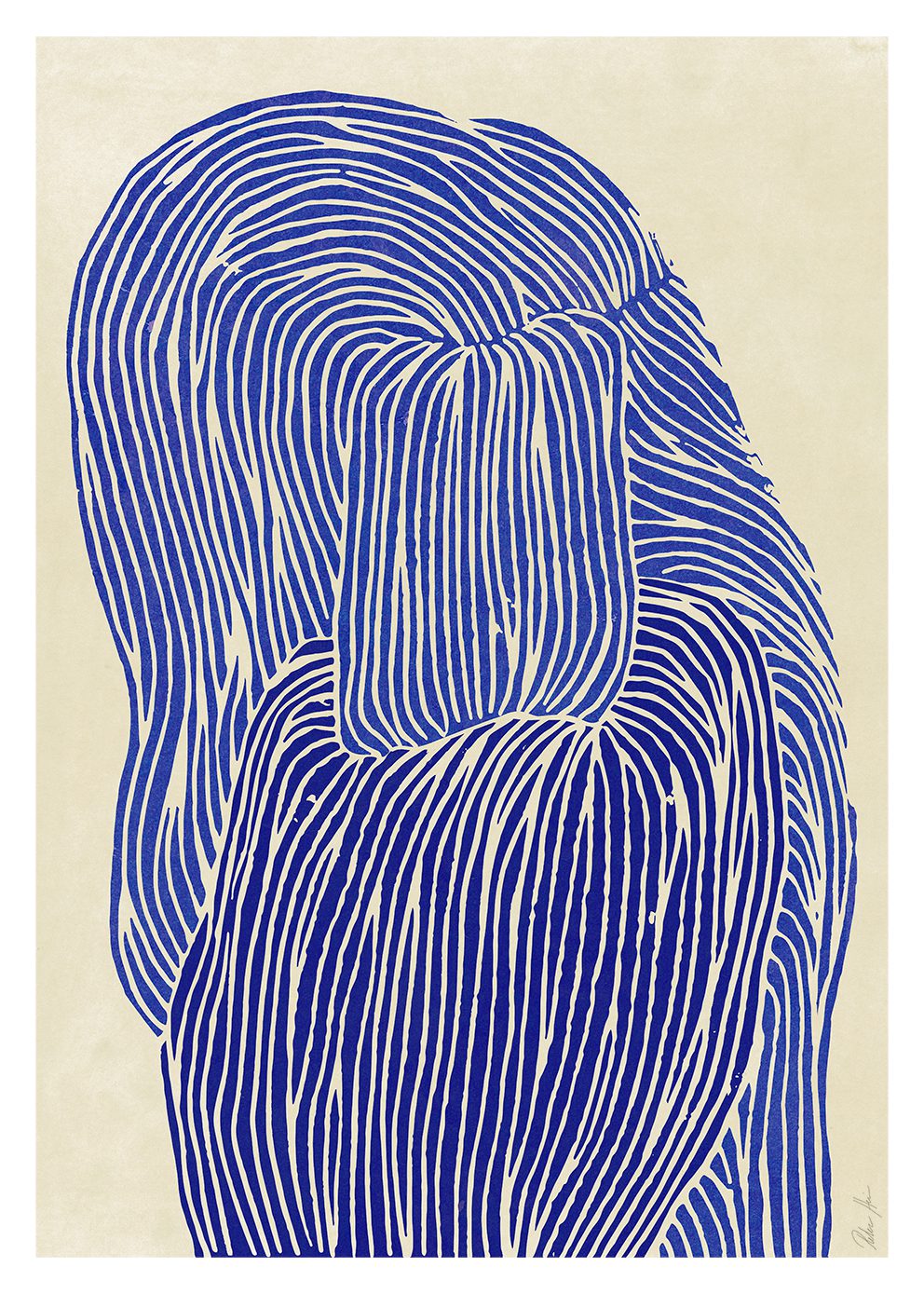 Rebecca Hein - Deep Blue 50 x 70 cm