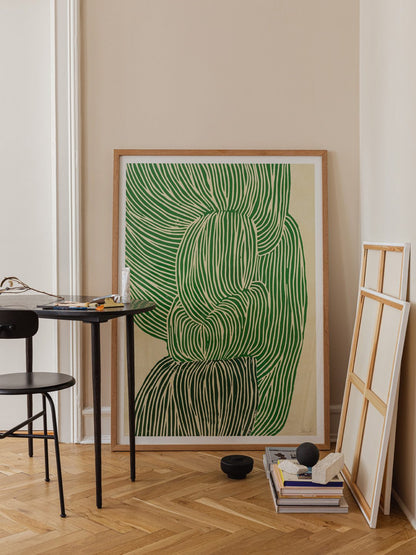 Rebecca Hein - Green Ocean 50 x 70 cm