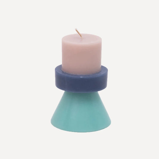 YOD AND CO - Stack Candle Mini - Nude, Pudderblå & Lys turkis - COLORPOP