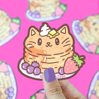 Pancake Kitty - Klistremerke