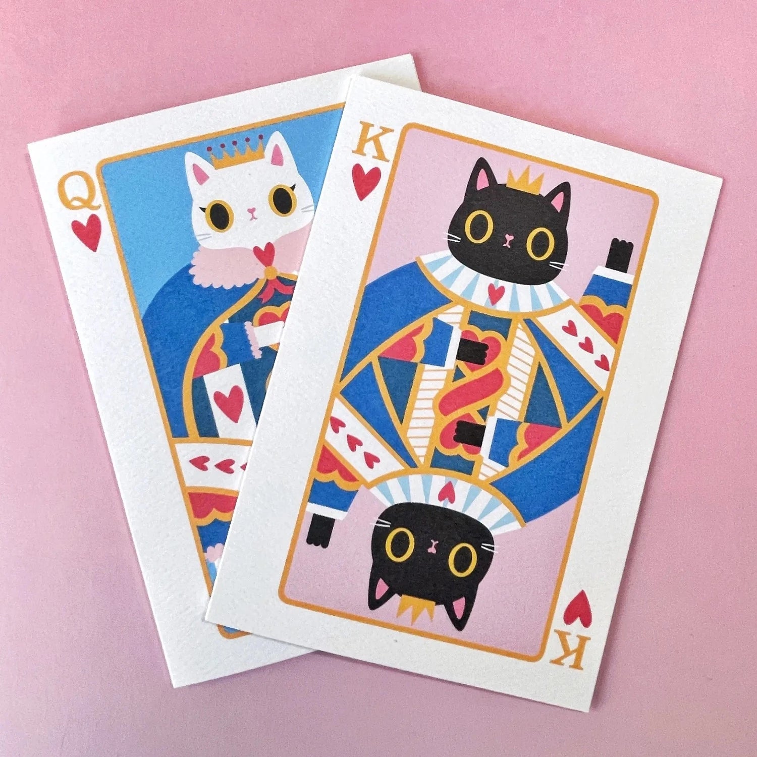 Paper Cat Club - King of Hearts Cat - Kort - COLORPOP