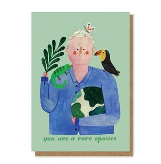 Daria Solak Illustrations - SIR DAVID ATTENBOROUGH Kort - COLORPOP