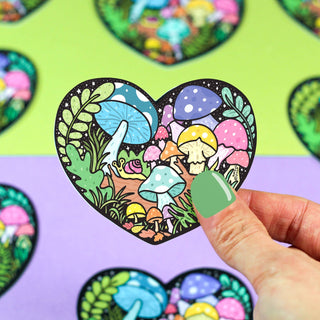 Turtle's Soup - Forest Mushroom Heart - Klistremerke - COLORPOP
