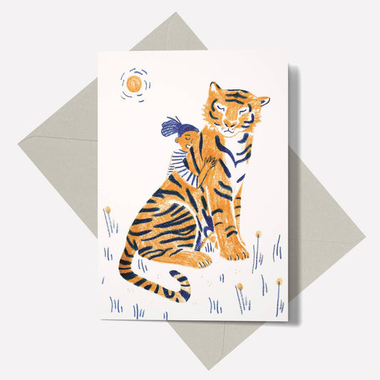 Printer Johnson - Tiger Hug Kort - COLORPOP