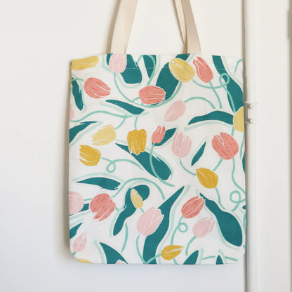 Freon Collective - Canvas Tote Bag - Twisted Tulips - COLORPOP