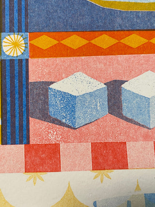 Printer Johnson - Teapot & Tulip - A3 Risograph Print - COLORPOP