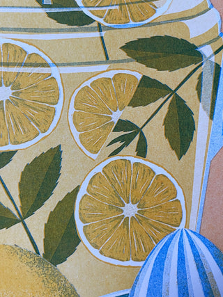 Printer Johnson - Orange & Lemon- A3 Risograph Print - COLORPOP