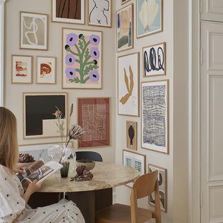 Madelen Möllard - Purple Poppies 30 x 40 cm Innrammet - COLORPOP