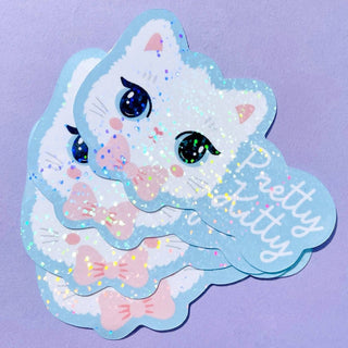 Paper Cat Club - Pretty Kitty Glitter Klistremerke - COLORPOP