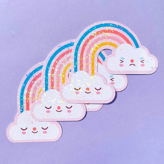 Paper Cat Club - Rainbow Glitter Klistremerke - COLORPOP