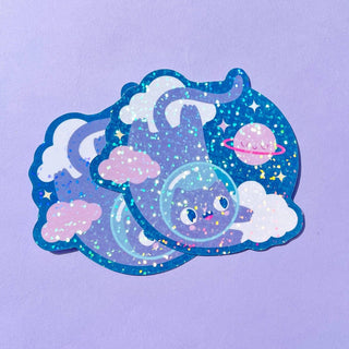 Paper Cat Club - Space Cat Glitter Klistremerker - COLORPOP