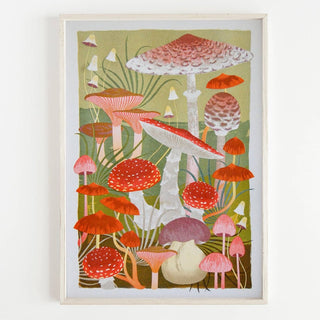 Printer Johnson - Mushrooms - A3 Risograph Print - COLORPOP
