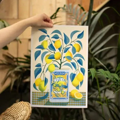 Printer Johnson - Lemon Tree - A3 Risograph Print - COLORPOP