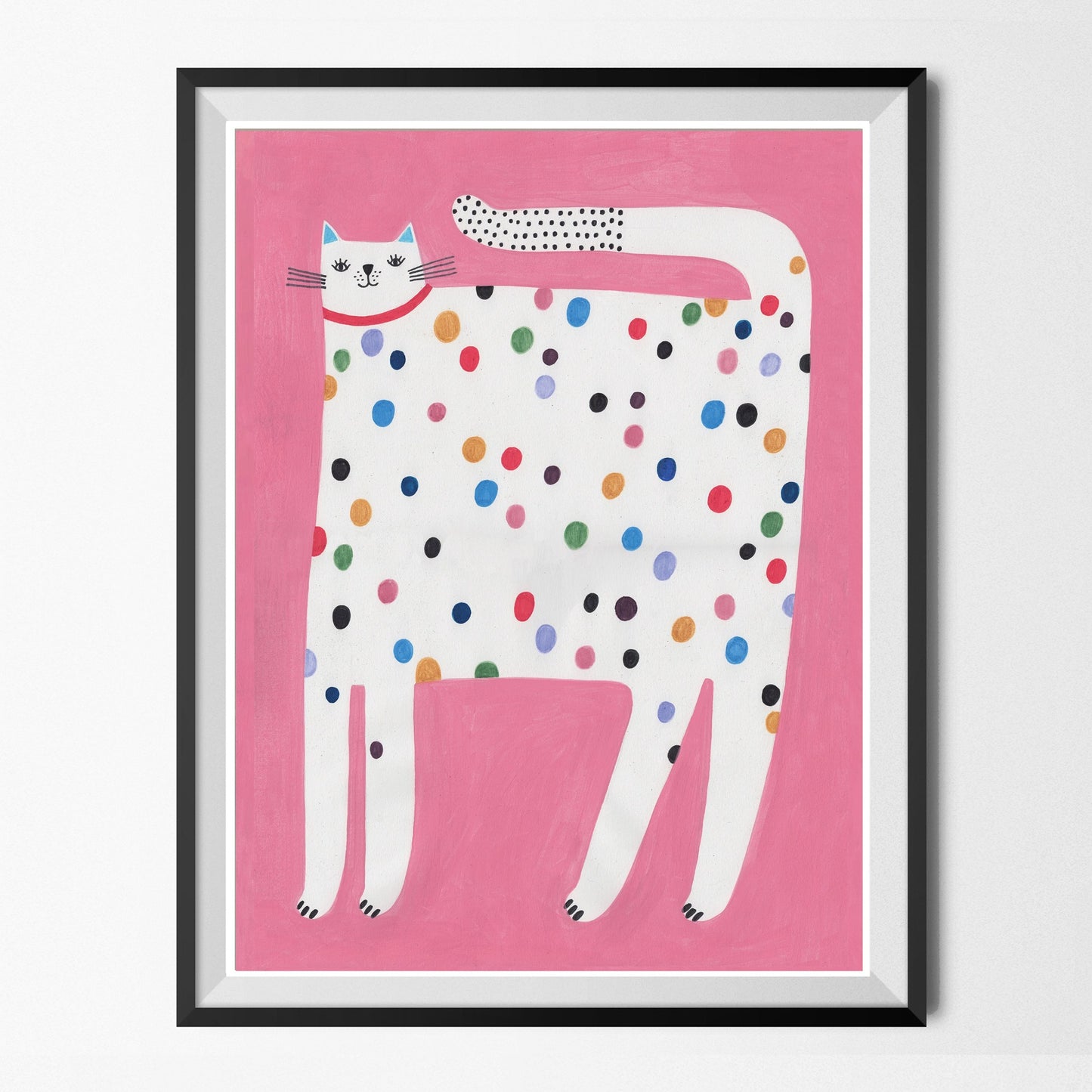 Daria Solak Illustrations - SPOTTED CAT Giclee Print A4 - COLORPOP