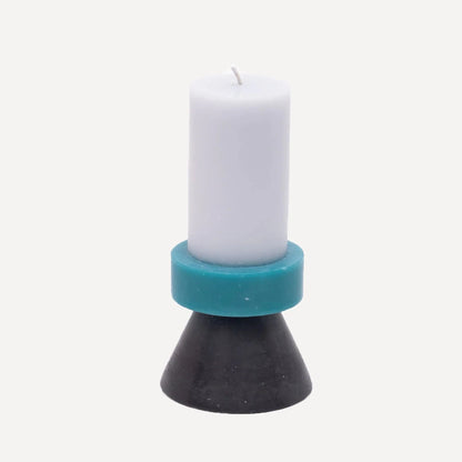 YOD AND CO - Stack Candle Tall - Syrin, Turkis & Grå - COLORPOP